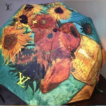 Louis Vuitton雨傘-04 路易威登專櫃夏季新款梵高經典油畫圖案全自動折疊晴雨傘