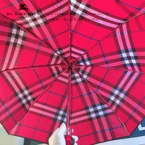 Burberry雨傘-02 巴寶莉最新款原單品質經典格子花邊全自動折疊晴雨傘