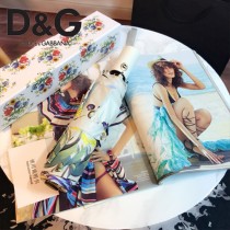 D&G雨傘-03 杜嘉班納全自動強力拒水黑膠高端數碼印花晴雨傘 分內外花兩色