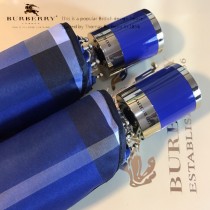 Burberry雨傘-03 巴寶莉最新款原單品質經典格子花邊全自動折疊晴雨傘