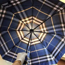 Burberry雨傘-03 巴寶莉最新款原單品質經典格子花邊全自動折疊晴雨傘