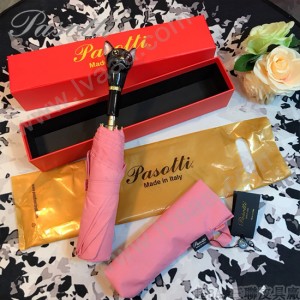 Pasotti-04-7 萌塔匯可愛新品原單釉彩貓頭手把防曬半自動折疊晴雨傘