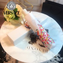 VERSACE雨傘-01-2 范思哲原單花卉與鳥印花防紫外線自動折疊晴雨傘