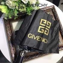 GIVENCHY雨傘-01 紀梵希夏季必備LOGO印花防紫外線自動折疊晴雨傘小黑傘