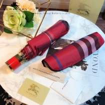 Burberry雨傘-04 巴寶莉最新款原單品質經典格子花邊全自動折疊晴雨傘