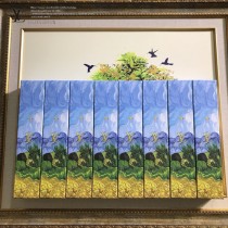 Louis Vuitton雨傘-05 路易威登專櫃夏季新款梵高經典油畫圖案全自動折疊晴雨傘
