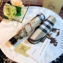 Burberry雨傘-05 巴寶莉最新款原單品質經典格子花邊全自動折疊晴雨傘