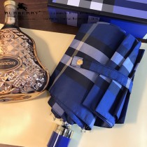 Burberry雨傘-03 巴寶莉最新款原單品質經典格子花邊全自動折疊晴雨傘