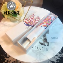 VERSACE雨傘-01-2 范思哲原單花卉與鳥印花防紫外線自動折疊晴雨傘