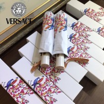 VERSACE雨傘-01-2 范思哲原單花卉與鳥印花防紫外線自動折疊晴雨傘