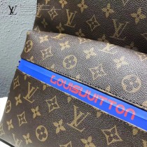 LV-M43849-1 路易威登新款時尚原版皮18春夏秀款運動風老花APOLLO雙肩包