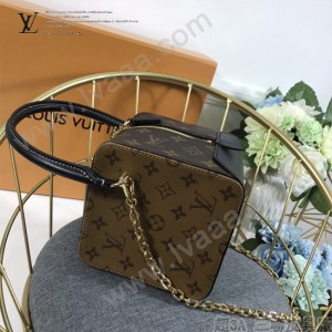 LV-M43589 路易威登新款時尚原單SQUARE手袋本季造型必備配飾金色鏈條包