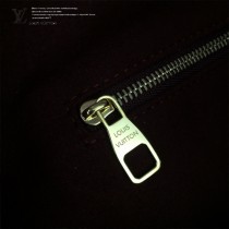 LV-43546 路易威登新款時尚經典Monogram Flower 挂锁米色原版皮LU Hobo手袋