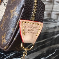 LV-M60153 路易威登新款時尚原版皮老花臺灣原產精美徽章彩繪圖案小挎包