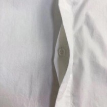 主宰時尚！dior 年度最帥襯衫！CD時尚簽名刺繡款！120支雙撚紗府綢棉！男士長袖純色襯衫（白色）