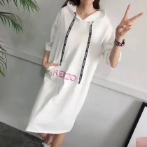 最新款KENZO虎頭刺繡韓版連帽衛衣裙獨家出貨