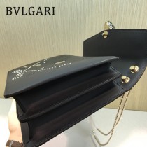 Bvlgari原單-285887-01 寶格麗原單時尚新品愛神之箭系列大號雙層包包
