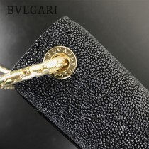 Bvlgari原單-0021-02 寶格麗意大利最高級定制魔鬼珍珠魚配光面小牛皮斜背包