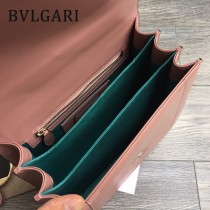 Bvlgari原單-38330-03 寶格麗原單胎牛系列柔軟細膩皮質大號三層風琴包