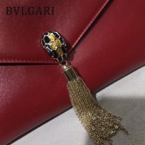 Bvlgari原單-282929-02 寶格麗原單新款飄逸流蘇瑪瑙鑲嵌蛇頭晚宴包