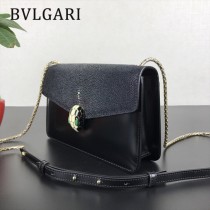 Bvlgari原單-0021-02 寶格麗意大利最高級定制魔鬼珍珠魚配光面小牛皮斜背包