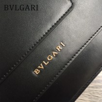 Bvlgari原單-38330-04 寶格麗原單胎牛系列柔軟細膩皮質大號三層風琴包