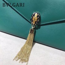 Bvlgari原單-282929-01 寶格麗原單新款飄逸流蘇瑪瑙鑲嵌蛇頭晚宴包