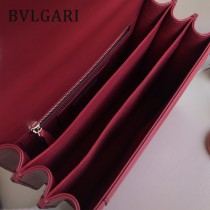 Bvlgari原單-38330-05 寶格麗原單胎牛系列柔軟細膩皮質大號三層風琴包