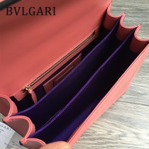Bvlgari原單-38330-06 寶格麗原單胎牛系列柔軟細膩皮質大號三層風琴包