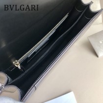 Bvlgari原單-38330-02 寶格麗原單胎牛系列柔軟細膩皮質大號三層風琴包