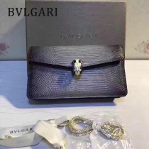 BVLGARI 37044-2 高貴奢侈Seprentl Forever原單意大利蜥蜴紋彩色蛇頭扣手拿晚宴包