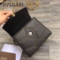 BVLGARI 38330-3 最新衍縫網格設計原單全銅五金大號手提單肩包