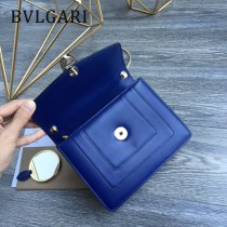 BVLGARI 35107 人氣新品原單胎牛皮鏈條鎖扣設計單肩斜挎包