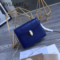 BVLGARI 35107 人氣新品原單胎牛皮鏈條鎖扣設計單肩斜挎包