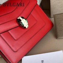 BVLGARI 35107-2 人氣新品原單胎牛皮鏈條鎖扣設計單肩斜挎包