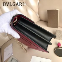 BVLGARI 38329-7 專櫃最新設計Serpenti Forever原單黑色縞瑪瑙配飾手提單肩包