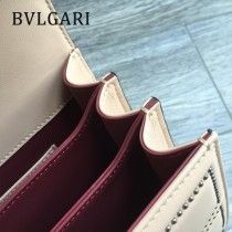 BVLGARI 38102-4 人氣新品女士原單漆皮純銅五金彩色蛇頭扣小號單肩斜跨包