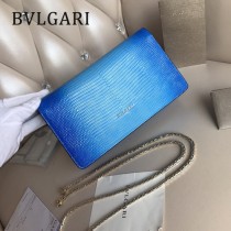 BVLGARI 37044-3 高貴奢侈Seprentl Forever原單意大利蜥蜴紋彩色蛇頭扣手拿晚宴包