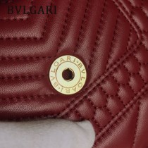 BVLGARI 38102-12 潮流新品衍縫網格設計原單黃銅蛇頭扣單肩斜挎包