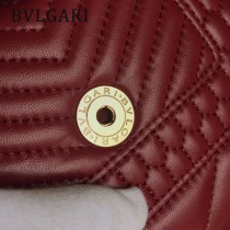 BVLGARI 38102-12 潮流新品衍縫網格設計原單黃銅蛇頭扣單肩斜挎包