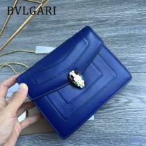 BVLGARI 35107 人氣新品原單胎牛皮鏈條鎖扣設計單肩斜挎包