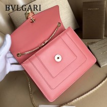 BVLGARI 35107-5 人氣新品原單胎牛皮鏈條鎖扣設計單肩斜挎包