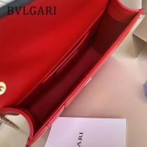 BVLGARI 35107-2 人氣新品原單胎牛皮鏈條鎖扣設計單肩斜挎包