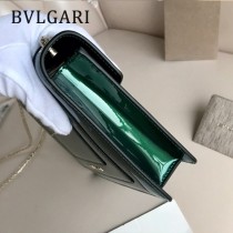 BVLGARI 35107-8 明星馬蘇同款原單漆皮全銅五金小號單層翻蓋包