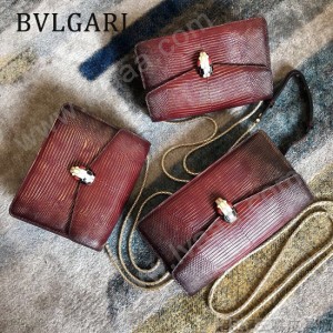 BVLGARI 38102-5 高端奢華SeprentlForever原單意大利蜥蜴紋單肩斜挎包