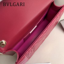 BVLGARI 38102-12 潮流新品衍縫網格設計原單黃銅蛇頭扣單肩斜挎包