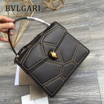 BVLGARI 38330-3 最新衍縫網格設計原單全銅五金大號手提單肩包