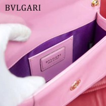 BVLGARI 38102-4 人氣新品女士原單漆皮純銅五金彩色蛇頭扣小號單肩斜跨包