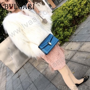 BVLGARI 38102 人氣新品女士原單漆皮純銅五金彩色蛇頭扣小號單肩斜跨包