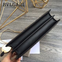 BVLGARI 35362 最新設計衍縫網格原單黃銅蛇頭琺瑯扣單肩斜跨翻蓋包